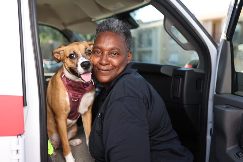 Erma and her dog Smooth