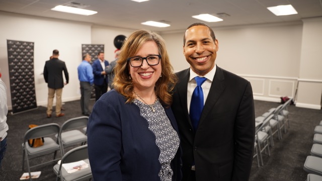 United Way of Greater Houston’s Amanda McMillian and Comcast’s Bryce Kennard