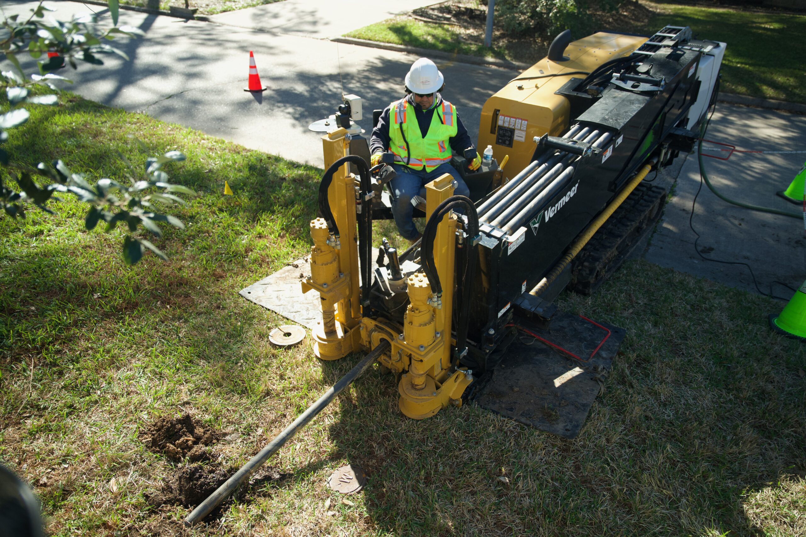 Comcast Crews Working In Kingwood, Texas