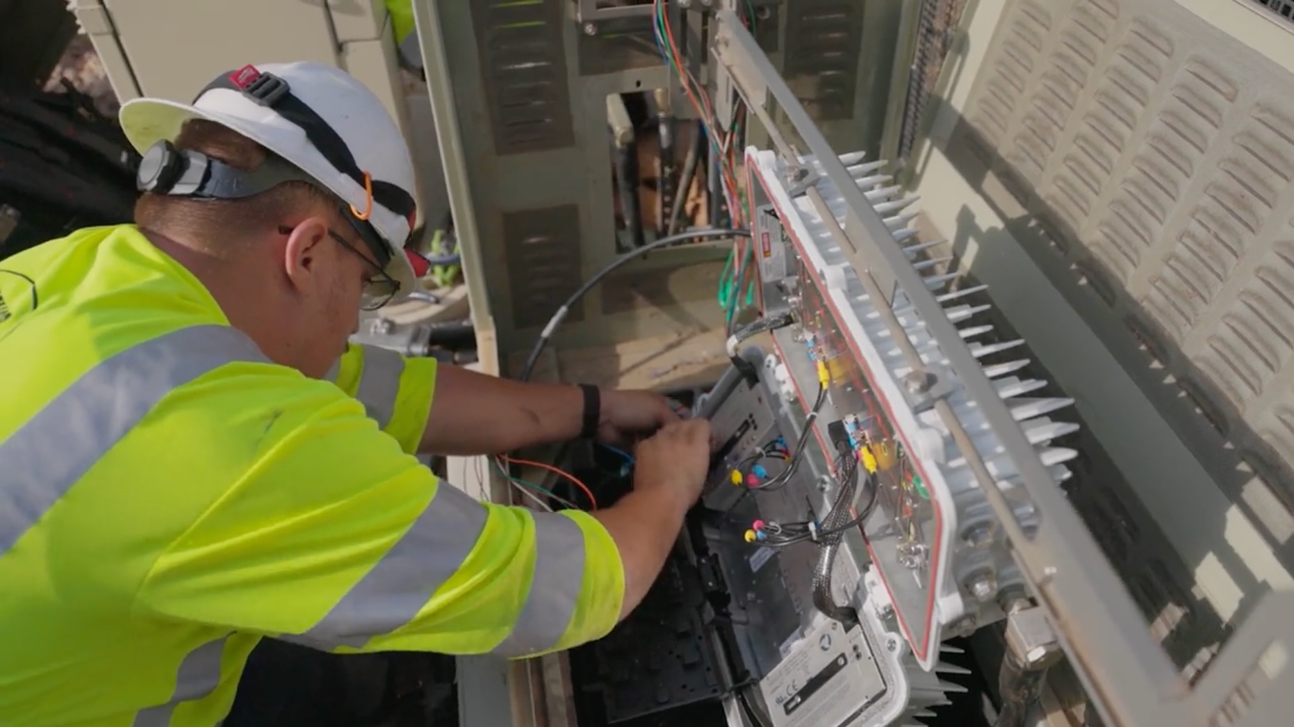 Comcast technician working