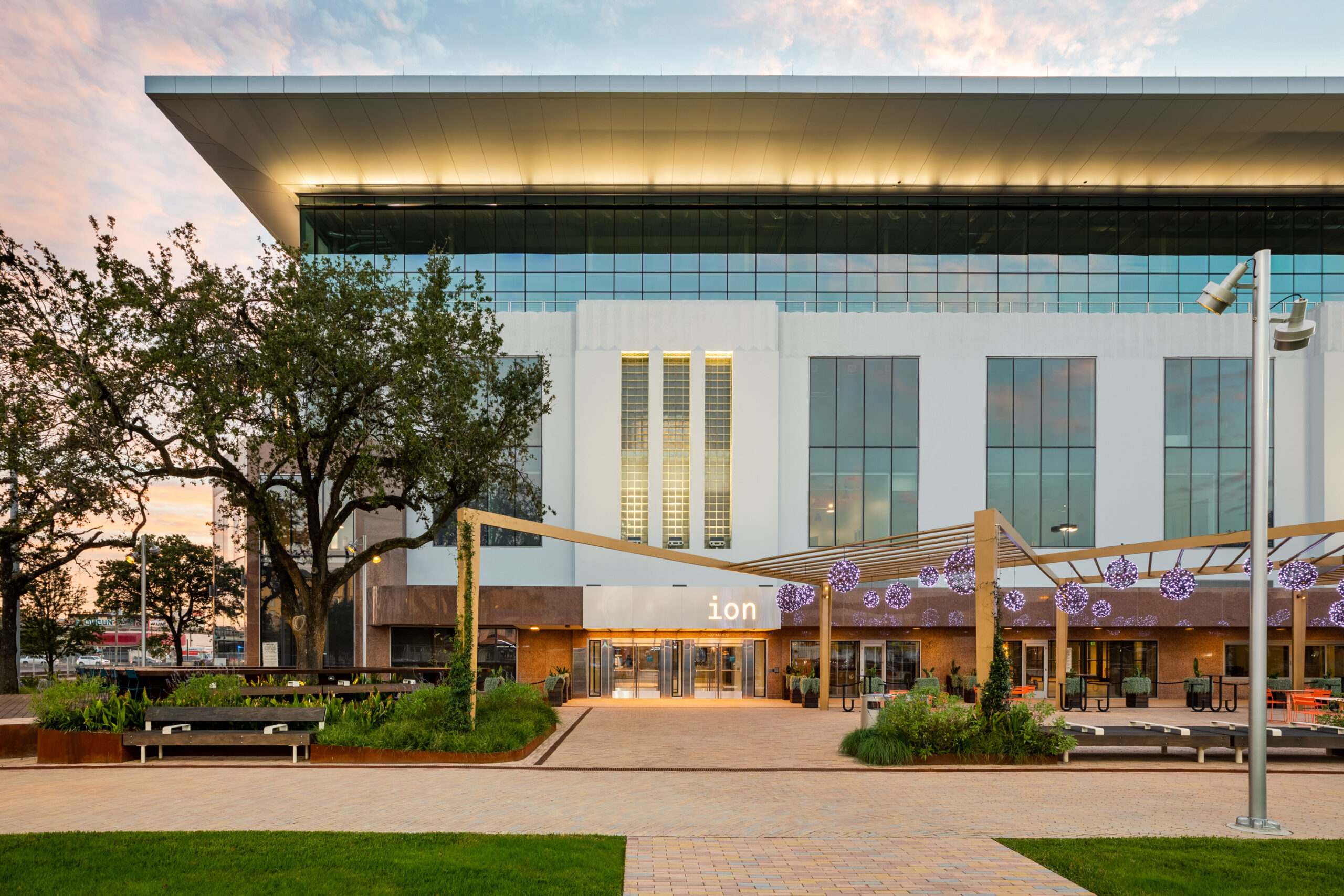 Exterior of the Ion headquarters building.