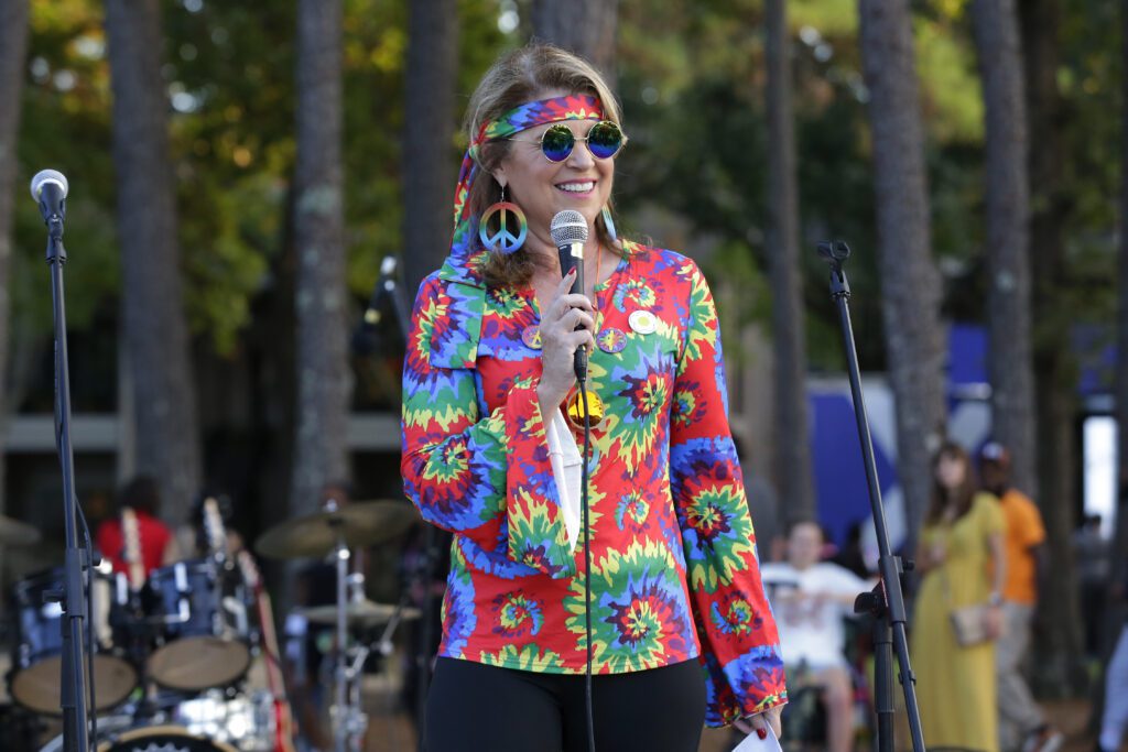 Comcast staff are introduced before check presentation ceremonies during the Comcast Kingwood Takeover, held at the Kingwood Town Center Park on Saturday, Oct. 28, 2023 in Kingwood, TX. (Michael Wyke/AP Images for Comcast)